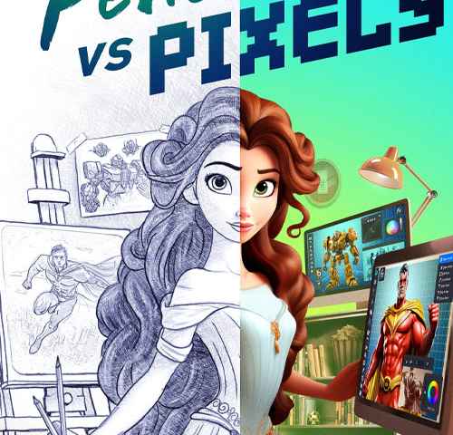 Pencils vs Pixels