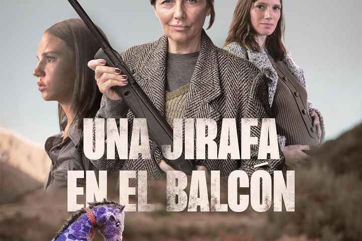 Una jirafa en el balcon
